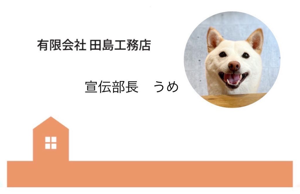 有限会社田島工務店 宣伝部長 うめ
